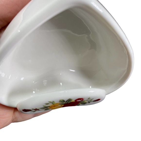 Golden Bell Bone China Hand Painted Cottage Rose Jewelry Trinket Dish - Picture 3 of 8